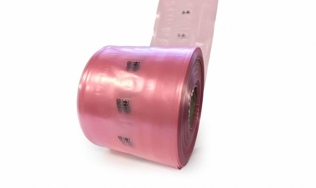 Opakowania Rozpraszające ESD-EN 3 20181023172502 ESD Tubing Dissipative Half Sleeve Antistatic bag 2 s cut